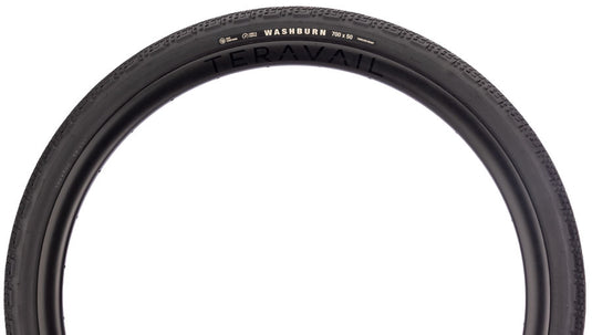Teravail Washburn Tire - 700 x 50, Tubeless, Folding, Black, Light and Supple, Fast Compound