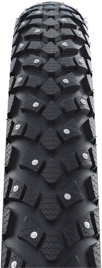 Schwalbe Marathon Winter Plus Tire - 26 x 2.00, Clincher, Wire, Black/Reflex, Performance, SmartGuard, Winter, 200 Steel