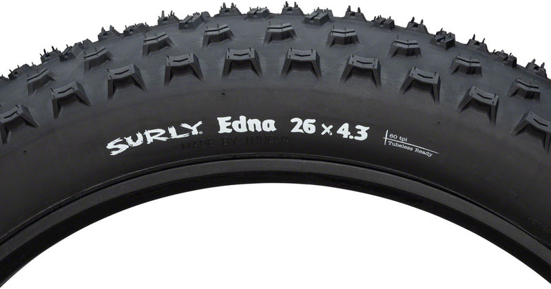 Load image into Gallery viewer, Surly Edna Tire26 x 4.3 PSI 30 TPI 60 Tubeless Folding Steel Black Fat Bike
