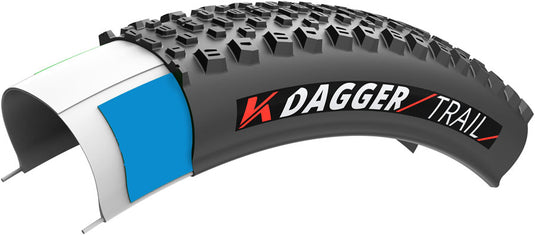 Kenda Dagger Tire - 29 x 2.40, Tubeless, Folding, Black, Trail, K-Series