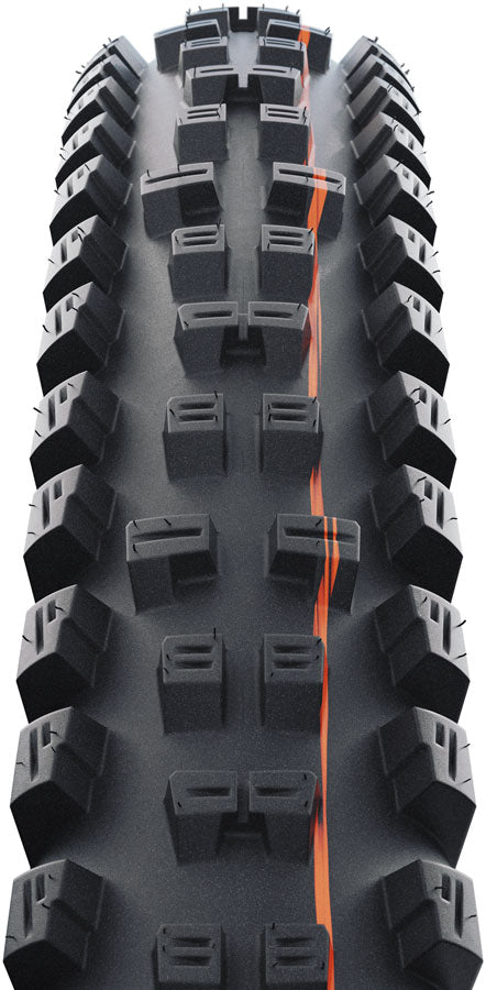 Schwalbe Tacky Chan Trail Mountain Tire, 27.5x2.40, Folding, Clincher, Soft, Diagonal, 67TPI, Black