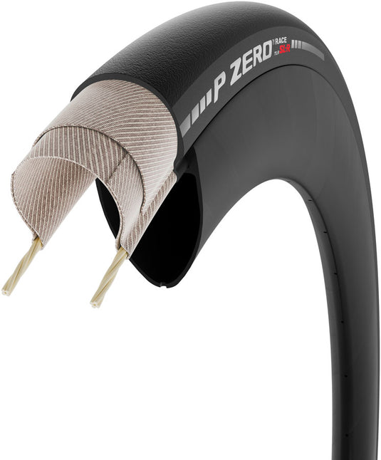 Pirelli P ZERO Race SL-R TLR Road Tire, 700x28C, Folding, Tubeless Ready, SmartEVO2, LiteCore, PAAS, 120TPI, Black
