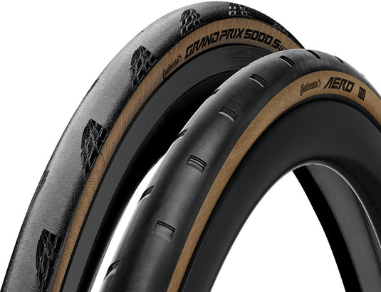 Continental Tour de France Tire Set - Aero 111 Front & GP 5000 S TR 700c Tubeless Road Tires
