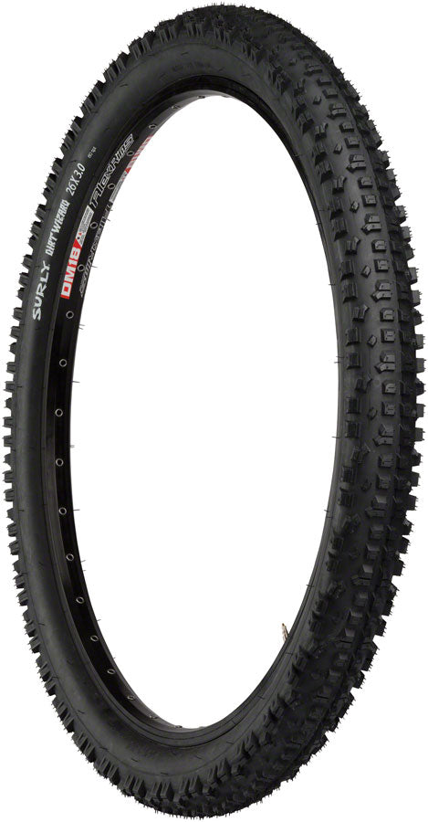 Load image into Gallery viewer, Surly Dirt Wizard Tire 26 x 3.0 TPI 60 Tubeless Folding Black Fat Bike
