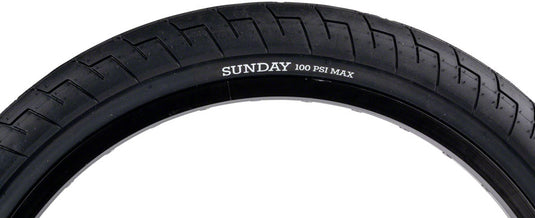 Sunday Street Sweeper Tire 20 x 2.4 Clincher Wire Black/Black BMX Bike