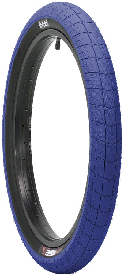 Load image into Gallery viewer, Pack of 2 Eclat Fireball Tire - 20 x 2.3, Clincher, Wire, Black/Blue
