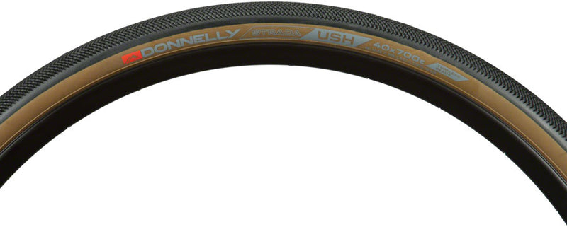 Load image into Gallery viewer, Donnelly Sports Strada USH 700 x 40 Tire Tubeless Folding Black/Tan Road Gravel
