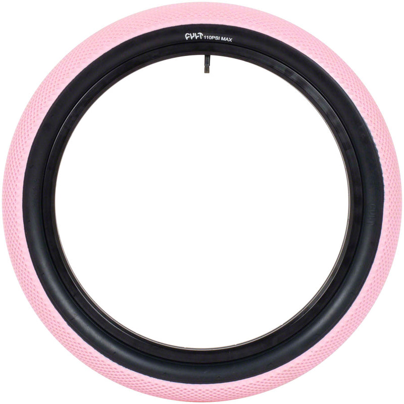 Load image into Gallery viewer, Cult X Vans Tire 20 x 2.4 Clincher Wire Rose Pink/Black Reflective BMX
