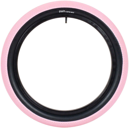 Cult X Vans Tire 20 x 2.4 Clincher Wire Rose Pink/Black Reflective BMX