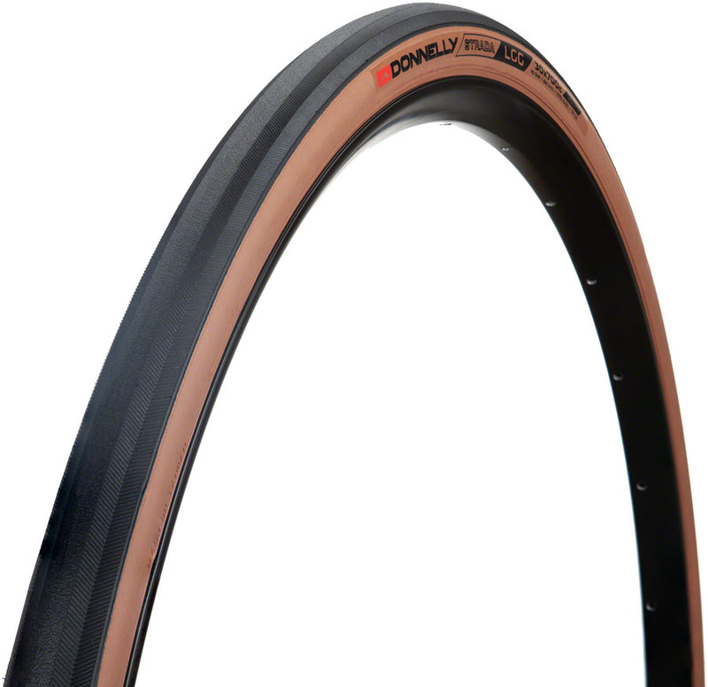 Load image into Gallery viewer, Donnelly Sports Strada LGG Tire - 700 x 30, Tubeless, Folding, Black/Tan
