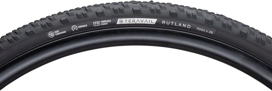 Teravail Rutland Tire - 700 x 35, Durable, Black, Fast Compound