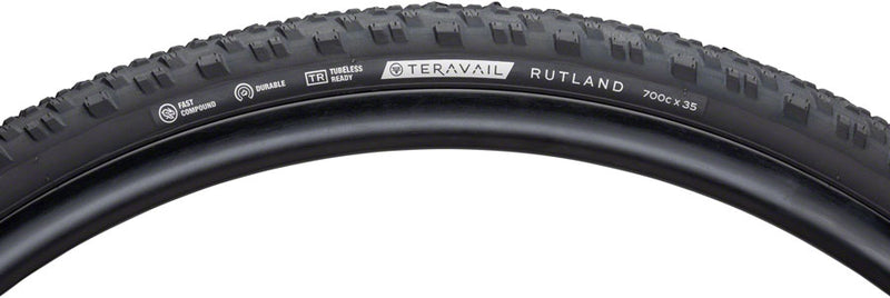 Load image into Gallery viewer, Teravail Rutland Tire - 700 x 35, Durable, Black, Fast Compound
