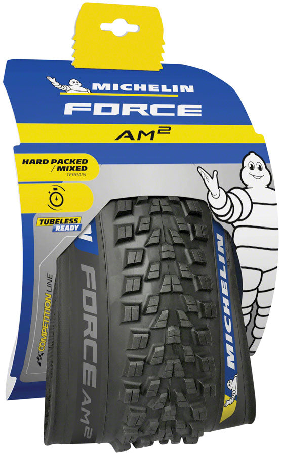 Load image into Gallery viewer, Michelin Force AM2 Tire 27.5 x 2.4 Tubeless Folding Black Competition
