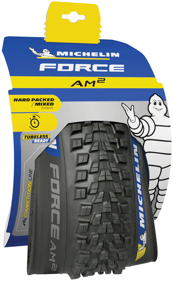 Load image into Gallery viewer, Michelin Force AM2 Tire - 29 x 2.4, Tubeless, Folding, Black, Competition
