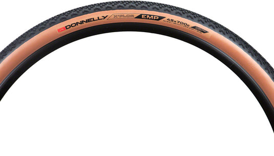 Donnelly Sports EMP Tire 700 x 45 Tubeless Folding Black/Tan Road Bike