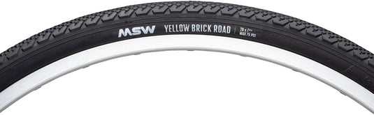 MSW Yellow Brick Road Tire 26 x 1 3/8 Clincher Wirebead Black Touring Hybrid