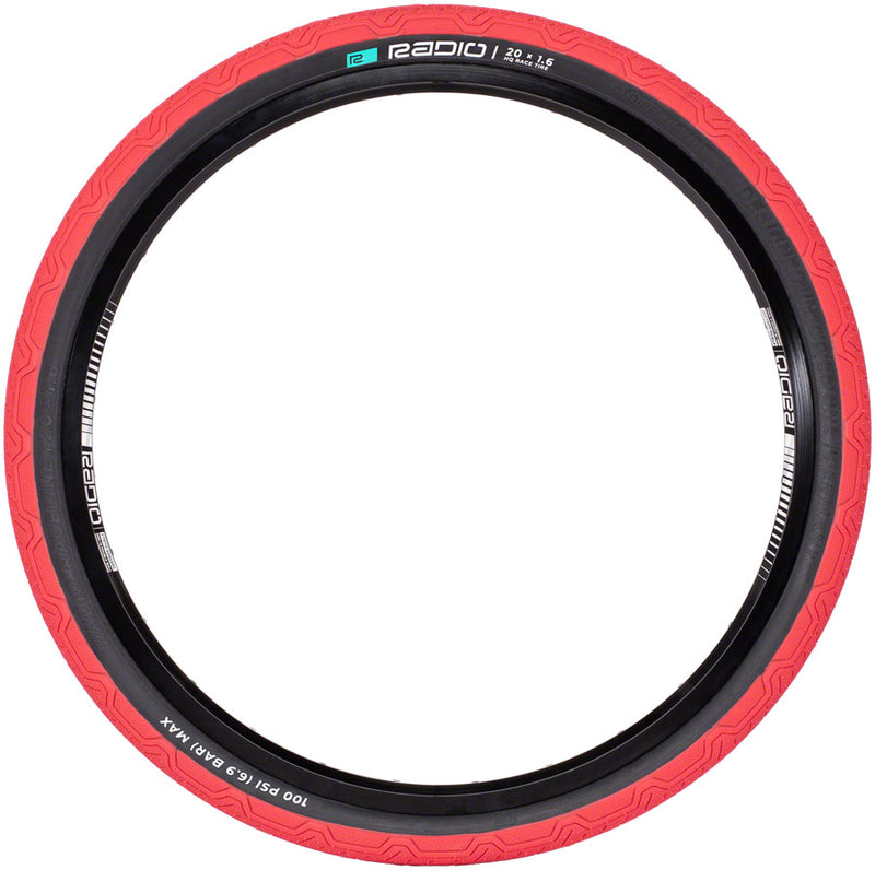 Load image into Gallery viewer, Pack of 2 Radio Raceline Oxygen Tire 20 x 1.6 Clincher Folding Red/Black
