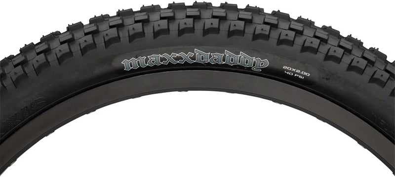 Load image into Gallery viewer, Maxxis Maxx Daddy Bmx Tire 20 X 2 60Tpi Clincher Wire Single Compound Black
