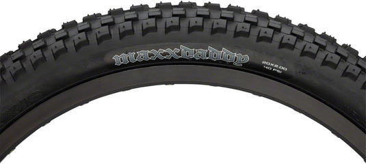 2 Pack Maxxis Maxx Daddy Bmx Tire 20 X 2 60Tpi Clincher Single Compound Black