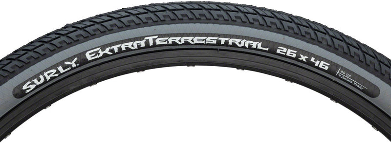 Load image into Gallery viewer, Surly ExtraTerrestrial Tire 26 x 46c Tubeless Folding Black/Slate 60tpi
