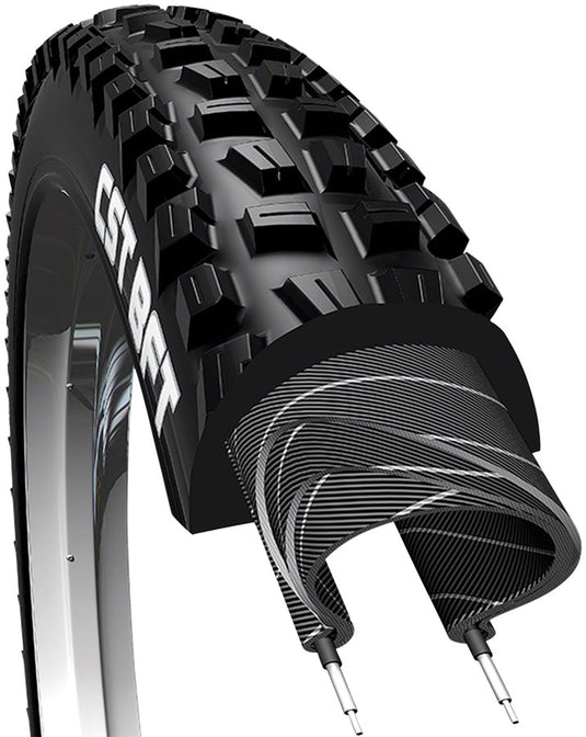 Pack of 2 CST BFT Plus Tire - 27.5 x 3, Clincher, Wire, Black