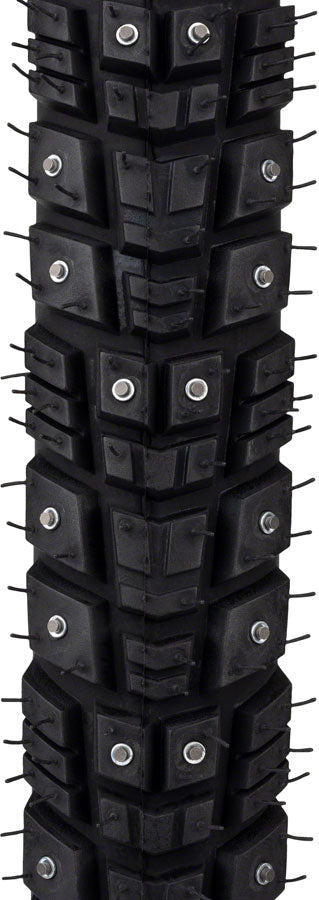 Load image into Gallery viewer, 45NRTH Gravdal Tire - 700 x 45, Clincher, Wire, Black, 33 TPI, 240 Carbide Steel Studs

