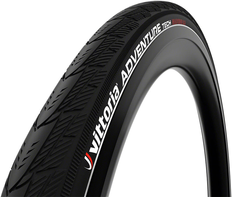 Load image into Gallery viewer, Pack of 2 Vittoria Adventure Tech Tire 700 x 35 Clincher Wire Black Reflective Road
