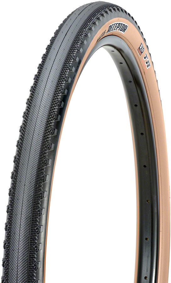 Load image into Gallery viewer, 2 Pack Maxxis Receptor Tire Tubeless Black/Dark Tan Dual Exo Protect 700x40
