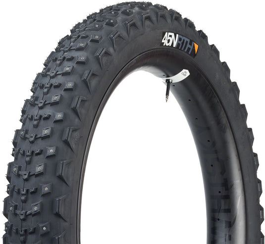 Pack of 2 45NRTH Dillinger 4 Tire - 27.5 x 4.0, Tubeless, Folding, Black, 60 TPI, 168 Carbide Steel Studs