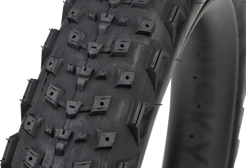 Load image into Gallery viewer, 45NRTH Dillinger 4 Tire - 26 x 4.2, Tubeless, Folding, Black, 120 TPI, Custom Studdable

