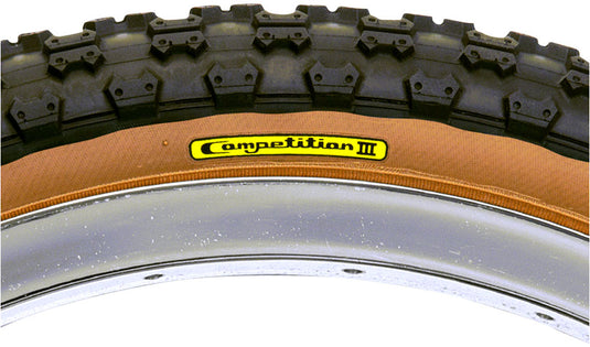 Tioga Comp III Tire - 20 x 1.75, Clincher, Wire, Black/Tan, 60tpi