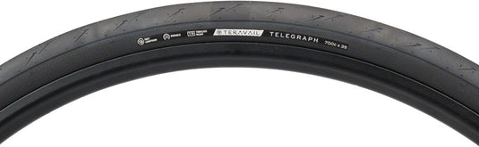 Teravail Telegraph Tire - 700 x 35, Tubeless, Folding, Black, Durable