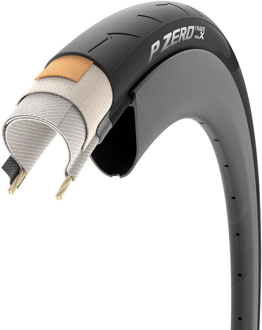 Pirelli P Zero Race TLR X Road Tire, 700x26C, Folding, Tubeless Ready, SmartEVO, TechWALL+, 120TPI, Black