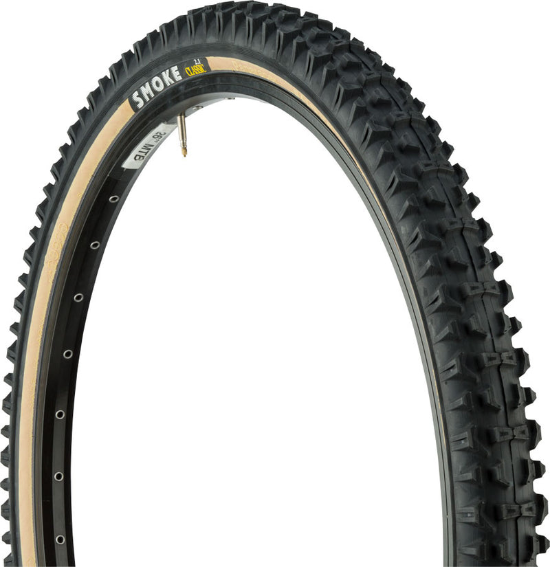 Load image into Gallery viewer, Pack of 2 Panaracer Smoke Tire 26 x 2.1 Clincher Folding Black/Tan 60tpi
