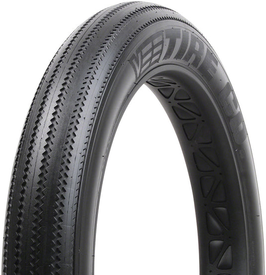 Vee Tire Co. Zigzag 20x4.0 Fat Bike Tires Clincher, Wire Bead, E-Bike Ready, Stylish Cruiser & Beach Tire Bundle