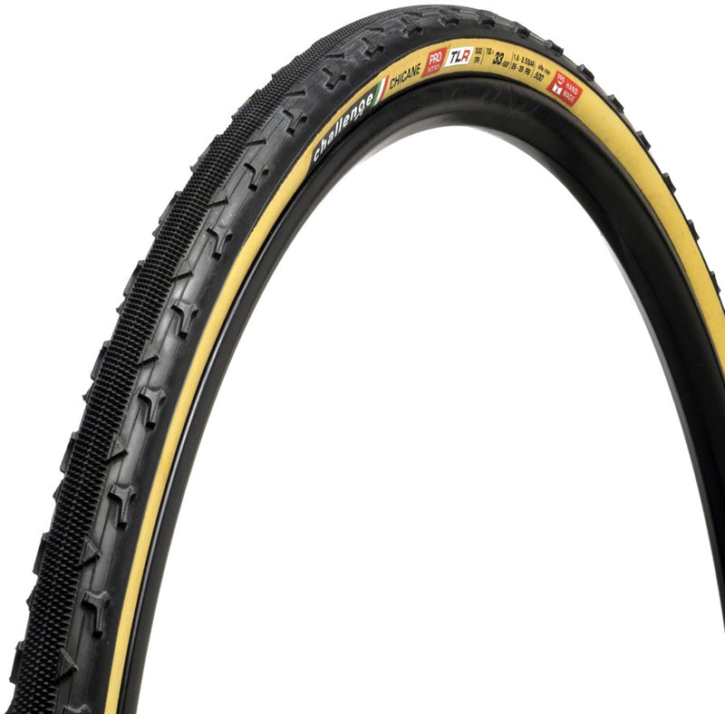 Load image into Gallery viewer, Pack of 2 Challenge Chicane Pro Tire 700 x 33 Tubeless Folding Black/Tan
