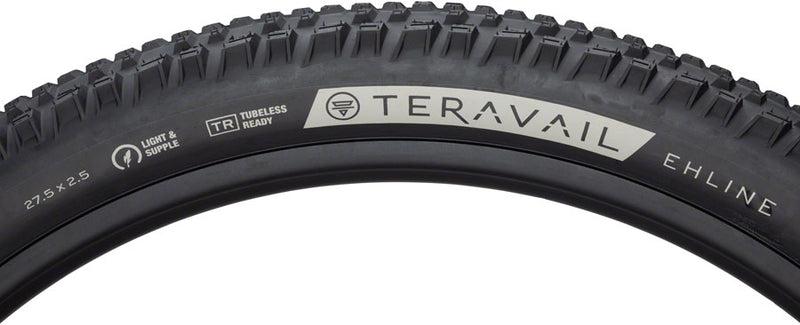 Load image into Gallery viewer, Teravail Ehline Tire 27.5 x 2.5 Tubeless Folding Black Durable Fast Compound
