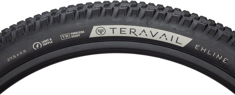 Load image into Gallery viewer, Teravail Ehline Tire 27.5 x 2.5 Tubeless Folding Black Light and Supple
