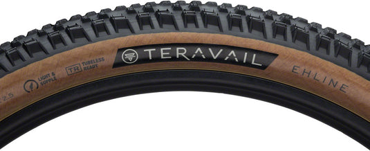 Teravail Ehline Tire 27.5 x 2.5 Tubeless Folding Tan Light and Supple