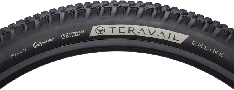 Load image into Gallery viewer, Teravail Ehline Tire 29 x 2.5 Tubeless Folding Black Durable Fast Compound
