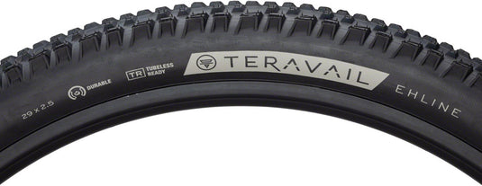 Teravail Ehline Tire 29 x 2.5 Tubeless Folding Black Durable Fast Compound