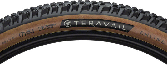 Teravail Ehline Tire 29 x 2.5 Tubeless Folding Tan Light and Supple