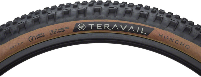 Load image into Gallery viewer, Teravail Honcho Tire 29x2.4 Tubeless Folding Tan Light and Supple Grip Compound
