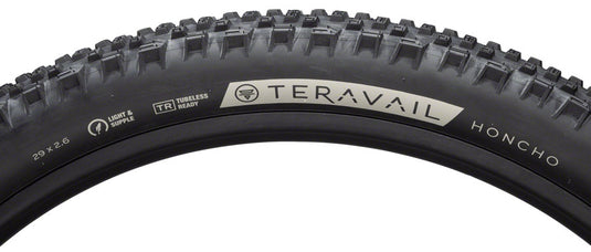 Teravail Honcho Tire 29 x 2.6 Tubeless Folding Black Durable Grip Compound
