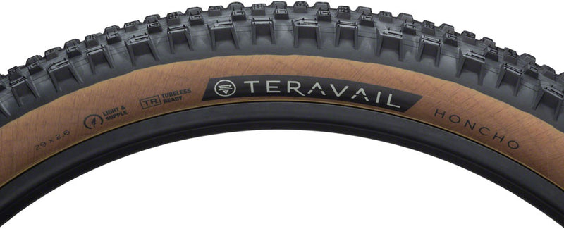 Load image into Gallery viewer, Teravail Honcho Tire 29x2.6 Tubeless Folding Tan Light and Supple Grip Compound
