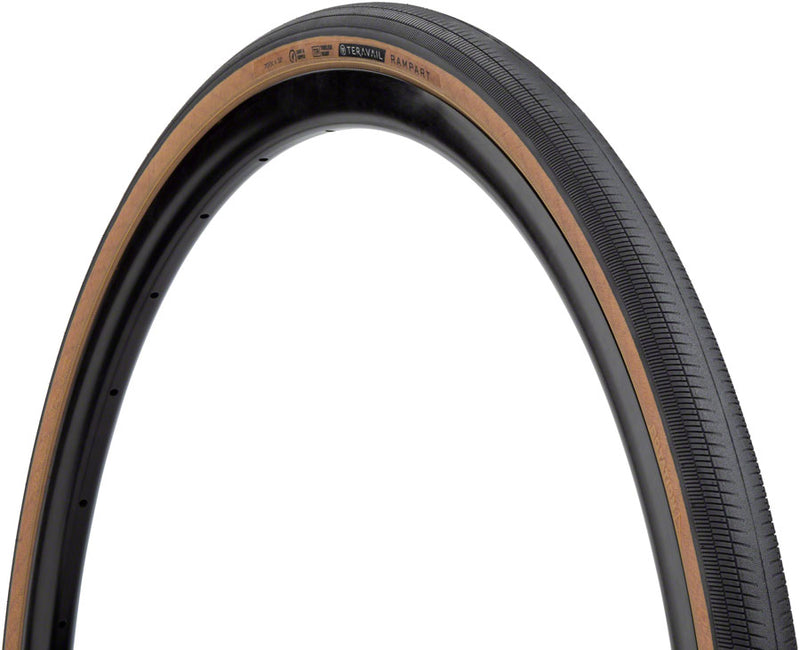 Load image into Gallery viewer, Teravail Rampart Tire 700x32 Tubeless Folding Tan Light and Supple Fast Compound
