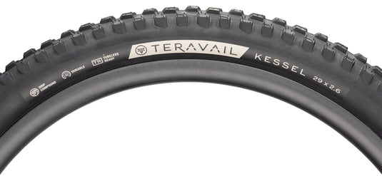 Teravail Kessel Tire 29 x 2.6 Tubeless Folding Black Durable Mountain Bike