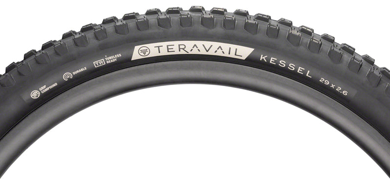 Load image into Gallery viewer, Teravail Kessel Tire 29 x 2.6 Tubeless Folding blk Ultra Durable Mountain Bike
