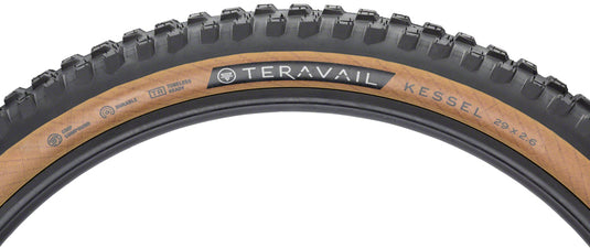 Teravail Kessel Tire 29 x 2.6 TPI 60 Tubeless Folding Tan Durable Mountain Road