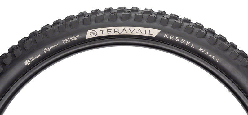 Load image into Gallery viewer, Teravail Kessel Tire 27.5 x 2.5 Tubeless Folding Black Durable Mountain Bike
